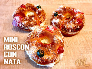 Mini roscón con nata